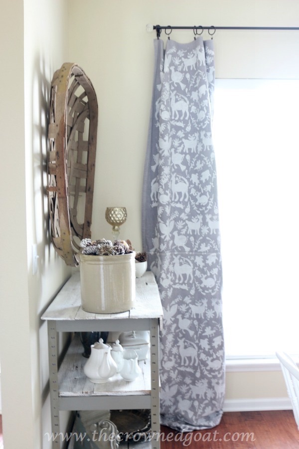 How to Customize Drop Cloth Curtains with Paint & Stencils