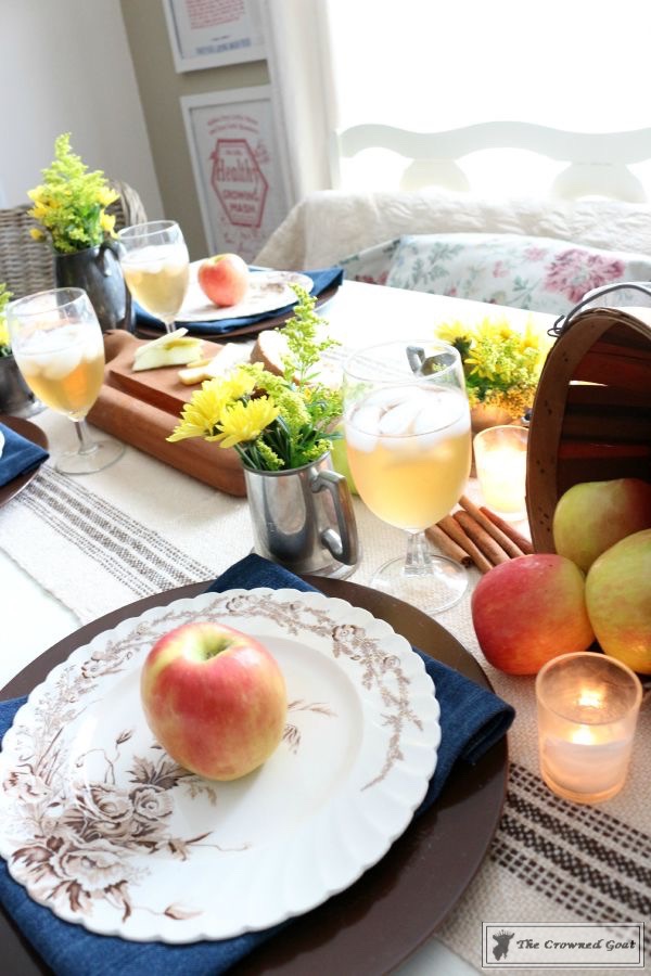 How To Decorate For Fall With Apples The Crowned Goat