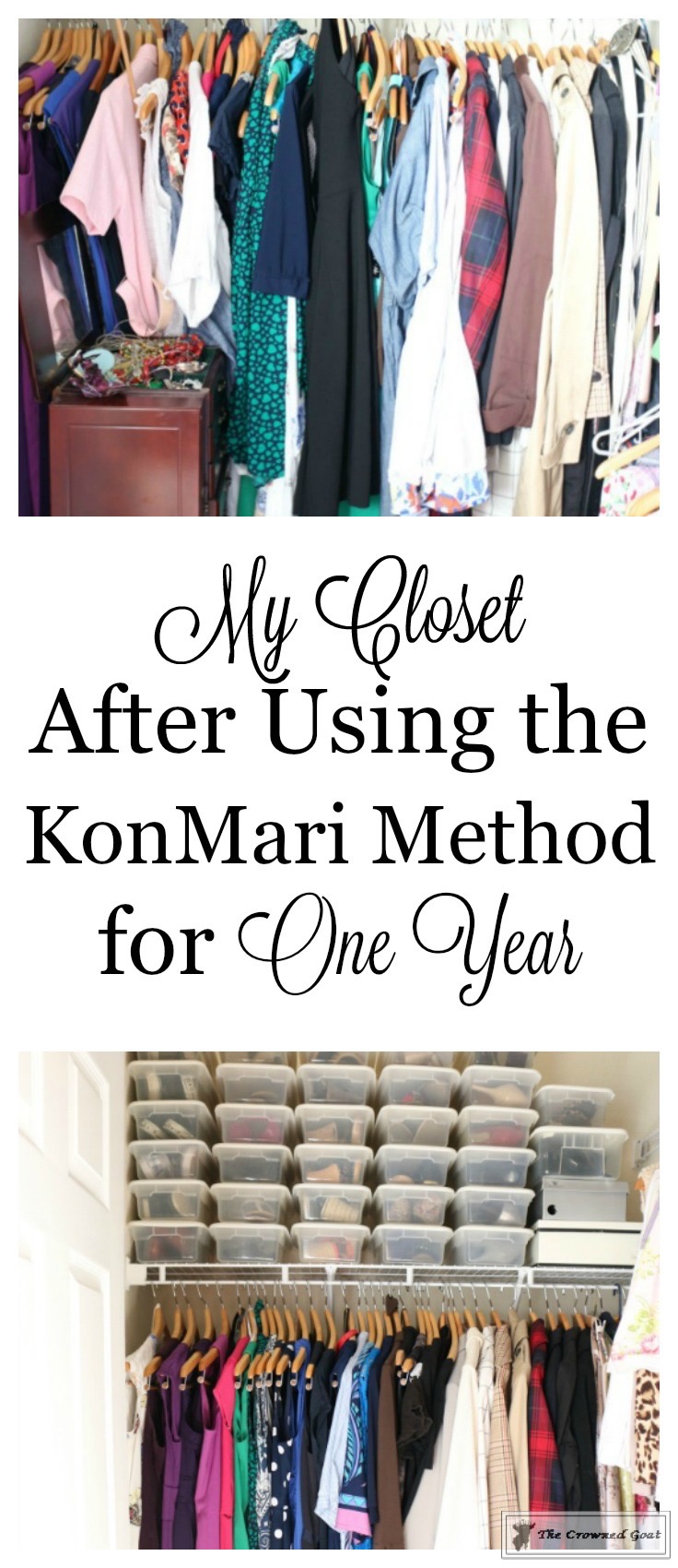 Konmari clothes on discount shelves