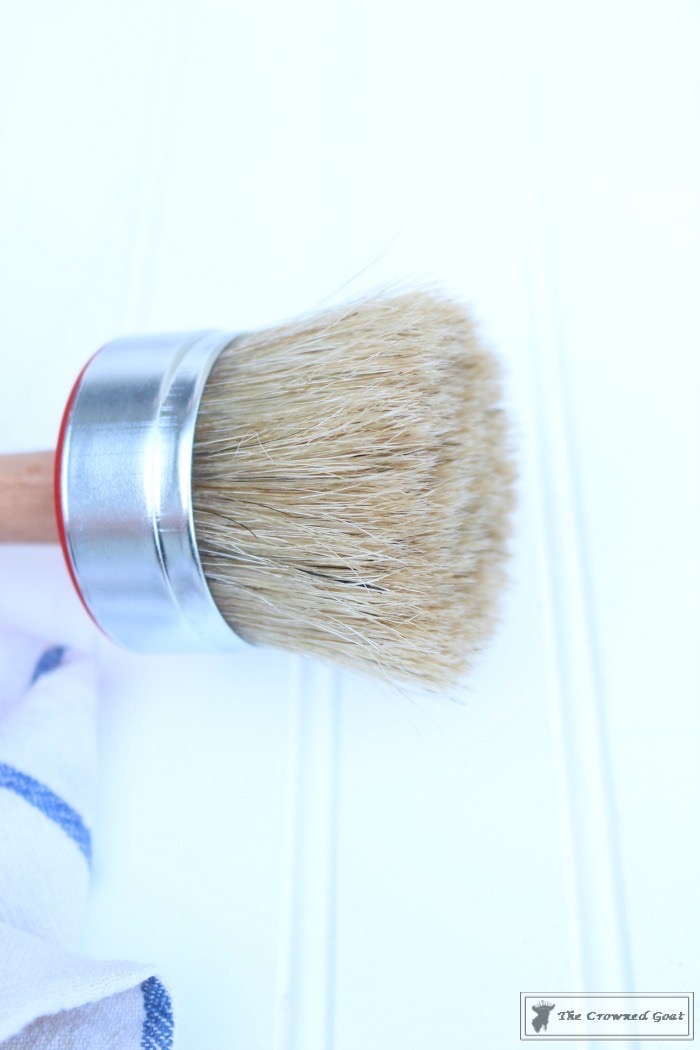 clean wax brush