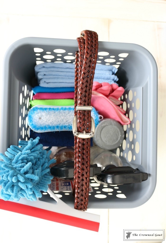 Creating an Organized Cleaning Caddy - Little Cottage on the Coast