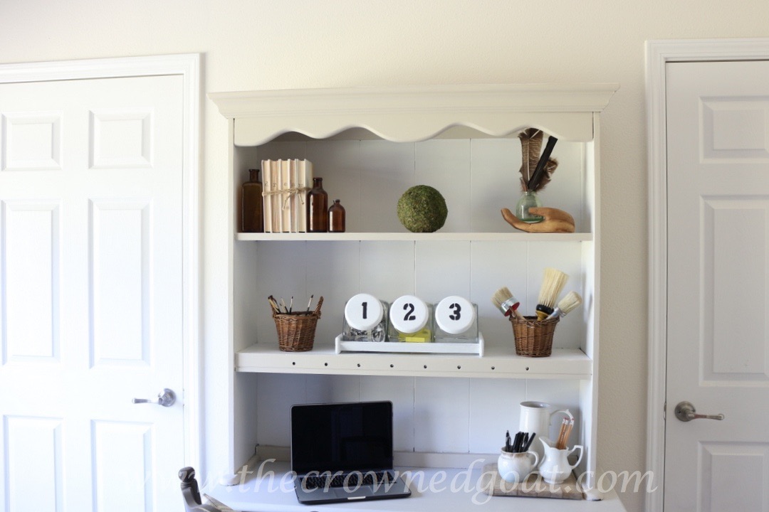 Office Storage Hutch Makeover - Love Grows Wild