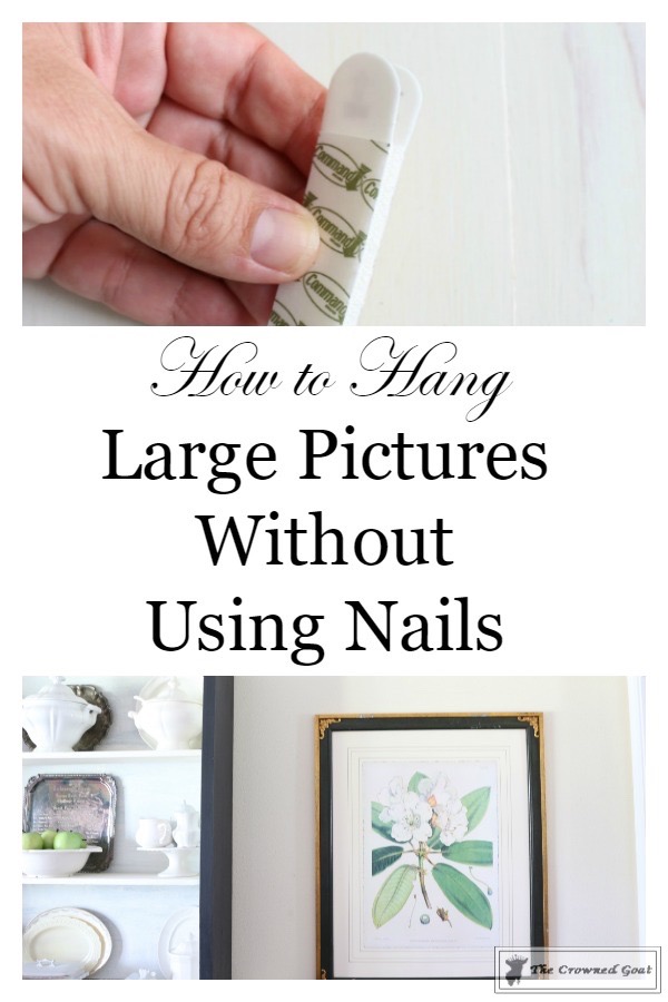 Hang pictures on wall without clearance nails