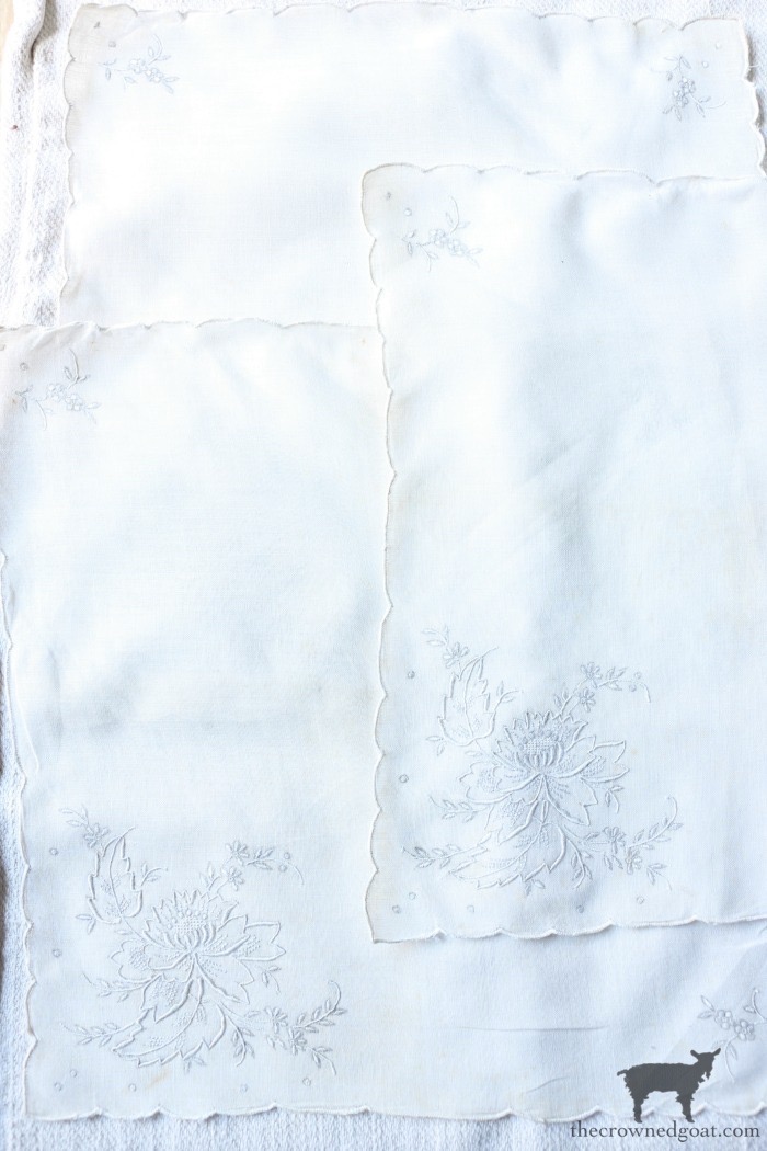 Vintage Monogrammed No Sew Pillows The Crowned Goat