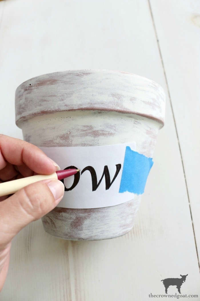How to Whitewash Terracotta Pots with Chalk Paint