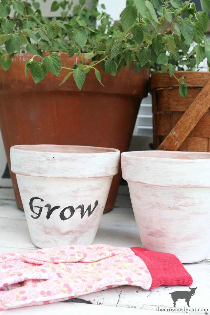 How to Whitewash Terracotta Pots with Chalk Paint