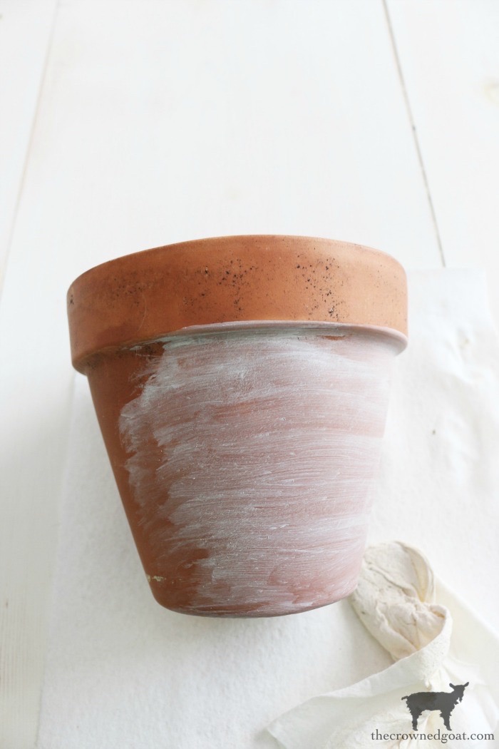 How to Whitewash Terracotta Pots with Chalk Paint