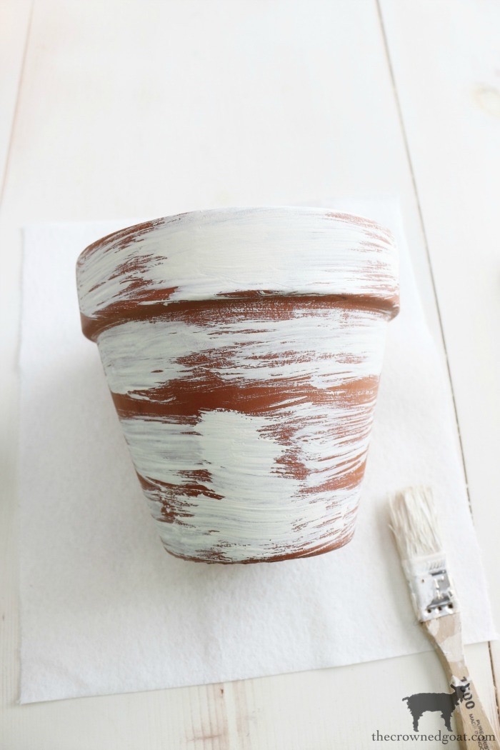 How to Whitewash Terracotta Pots with Chalk Paint