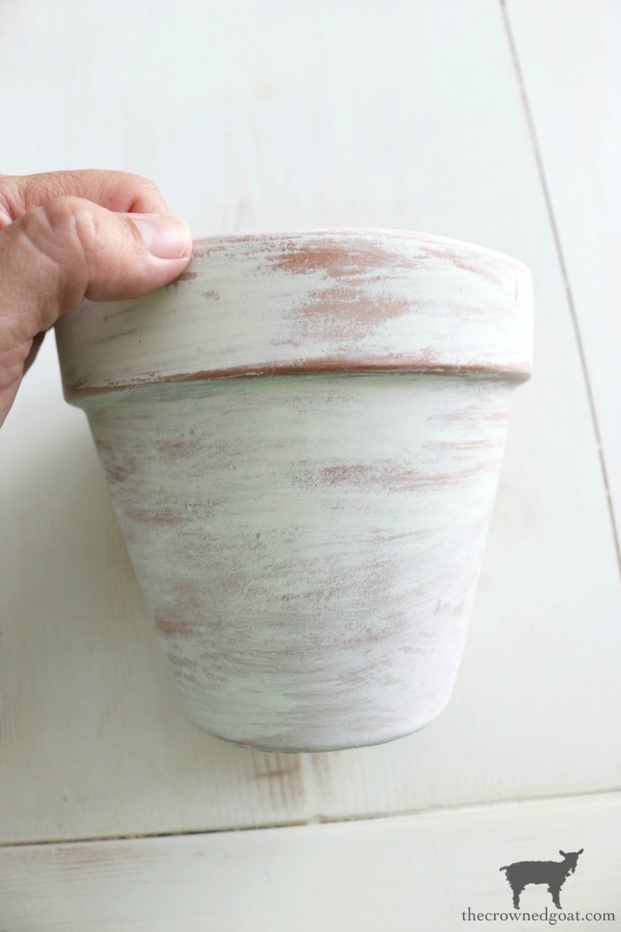 How to Whitewash Terracotta Pots with Chalk Paint