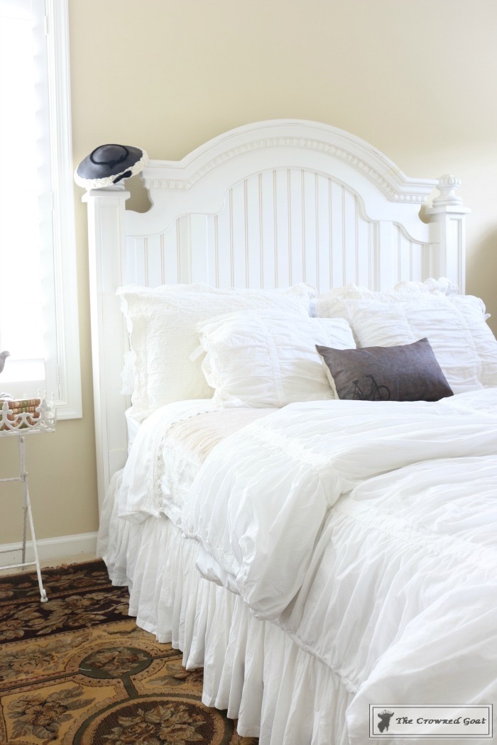 Vintage White Bedroom Makeover at Bliss Barracks
