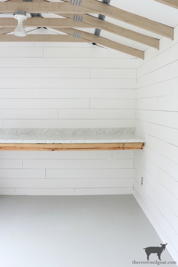 A Budget Friendly Shed Workstation