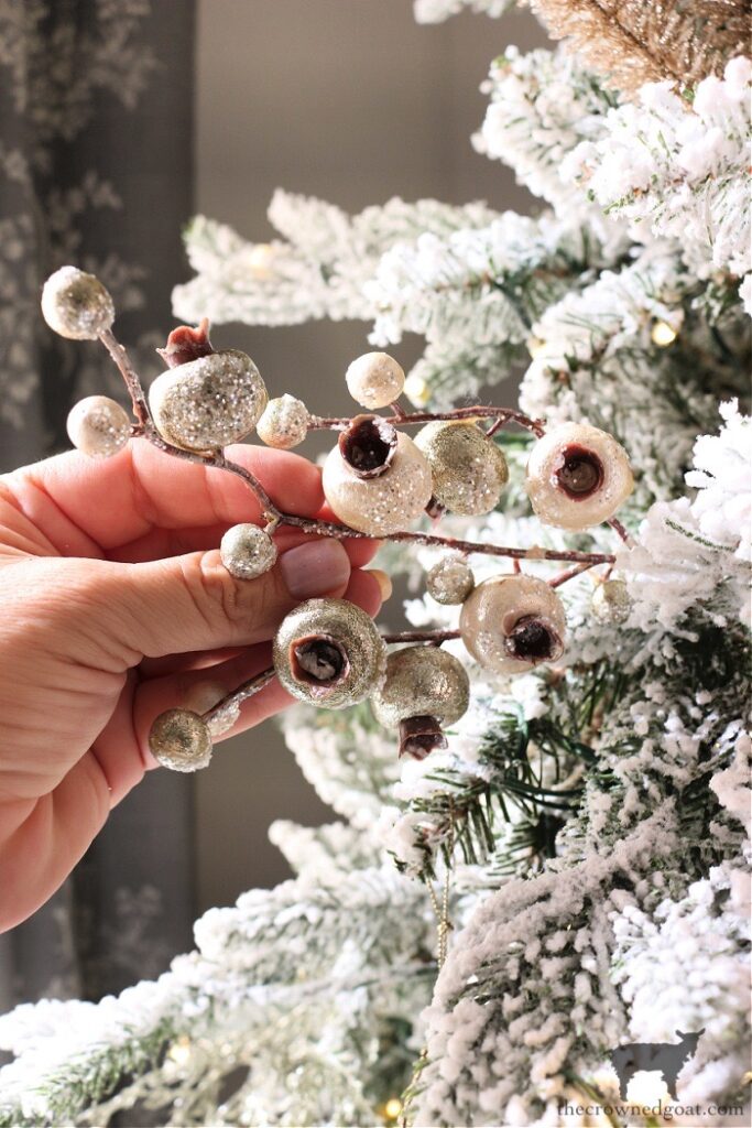 Champagne Upside Down Half Christmas Tree – Lush 879 Branch Tips